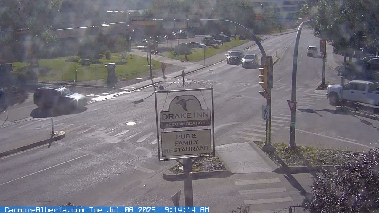 Canmore City Railway Avenue  Live Cam -  Canmore, Alberta's Rockies, Alberta, Canada