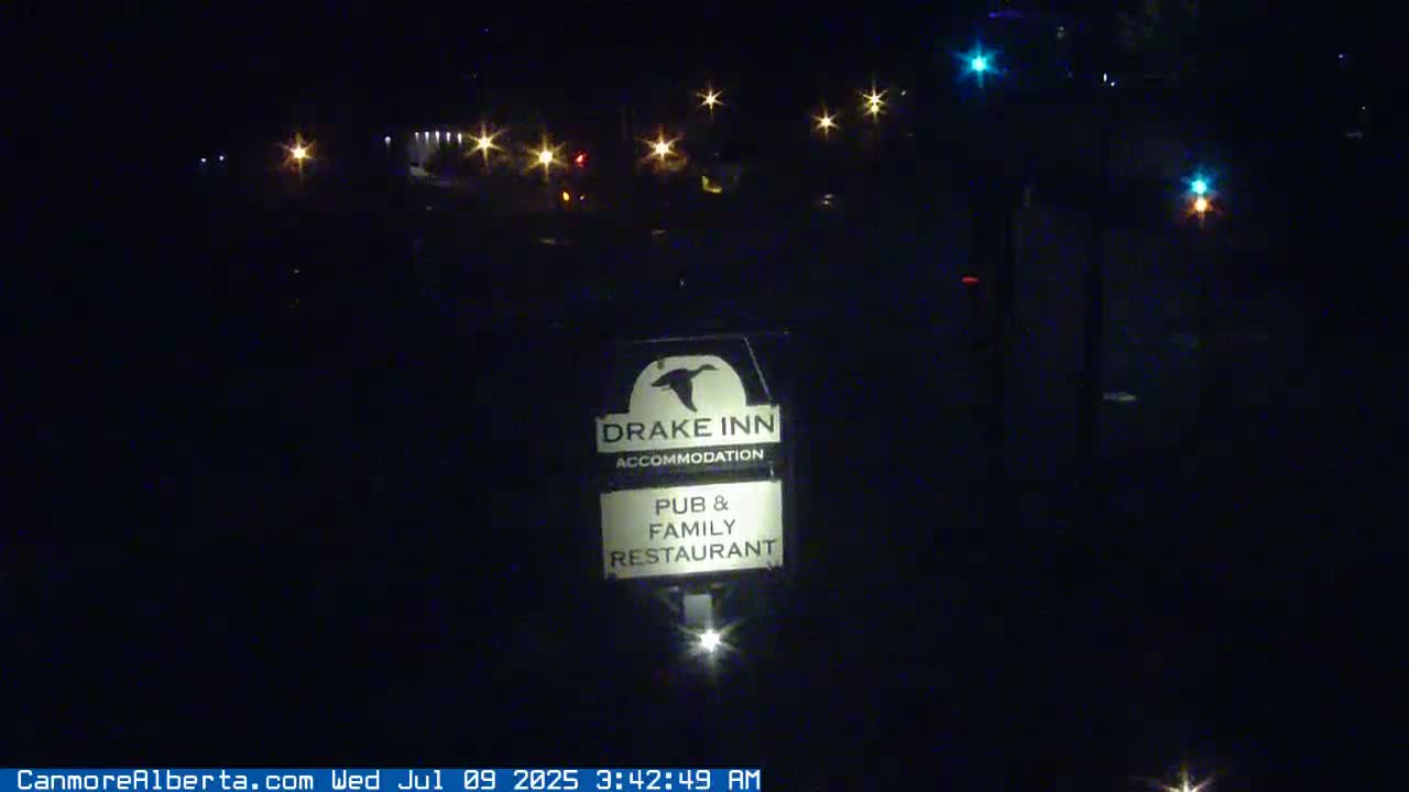 Canmore City Railway Avenue  Live Cam -  Canmore, Alberta's Rockies, Alberta, Canada