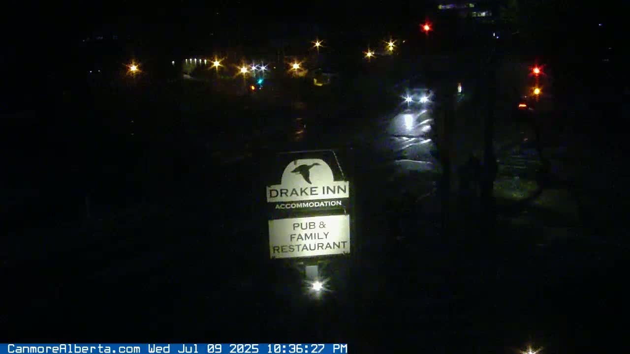 Canmore City Railway Avenue  Live Cam -  Canmore, Alberta's Rockies, Alberta, Canada
