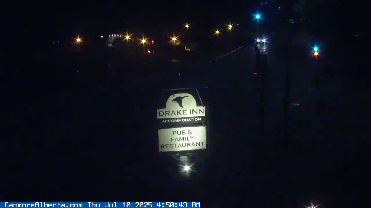 Canmore City Railway Avenue  Live Cam -  Canmore, Alberta's Rockies, Alberta, Canada