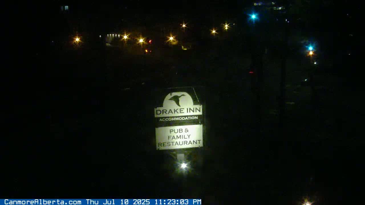 Canmore City Railway Avenue  Live Cam -  Canmore, Alberta's Rockies, Alberta, Canada