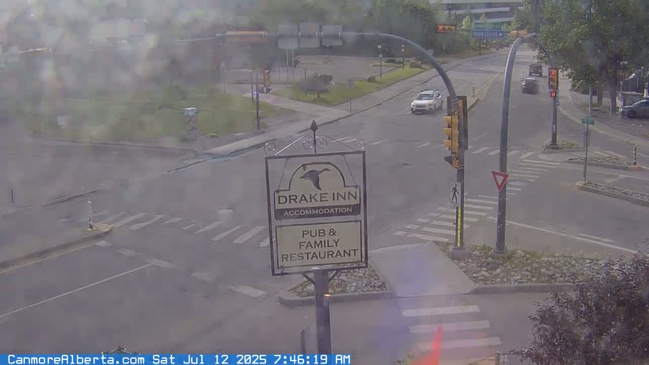 Canmore City Railway Avenue  Live Cam -  Canmore, Alberta's Rockies, Alberta, Canada