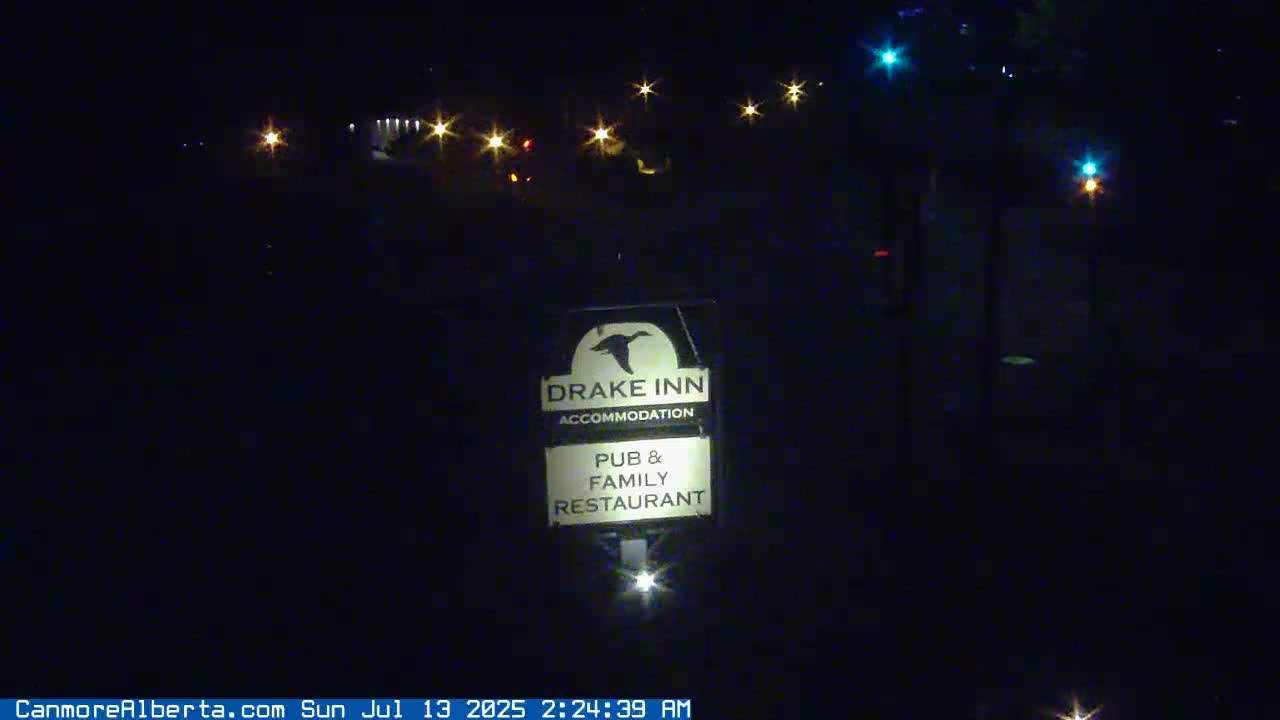 Canmore City Railway Avenue  Live Cam -  Canmore, Alberta's Rockies, Alberta, Canada