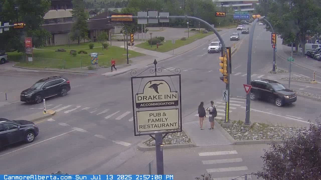 Canmore City Railway Avenue  Live Cam -  Canmore, Alberta's Rockies, Alberta, Canada