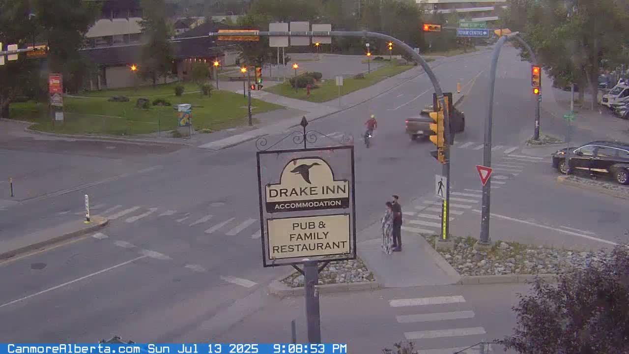 Canmore City Railway Avenue  Live Cam -  Canmore, Alberta's Rockies, Alberta, Canada
