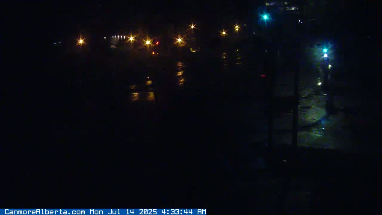 Canmore City Railway Avenue  Live Cam -  Canmore, Alberta's Rockies, Alberta, Canada
