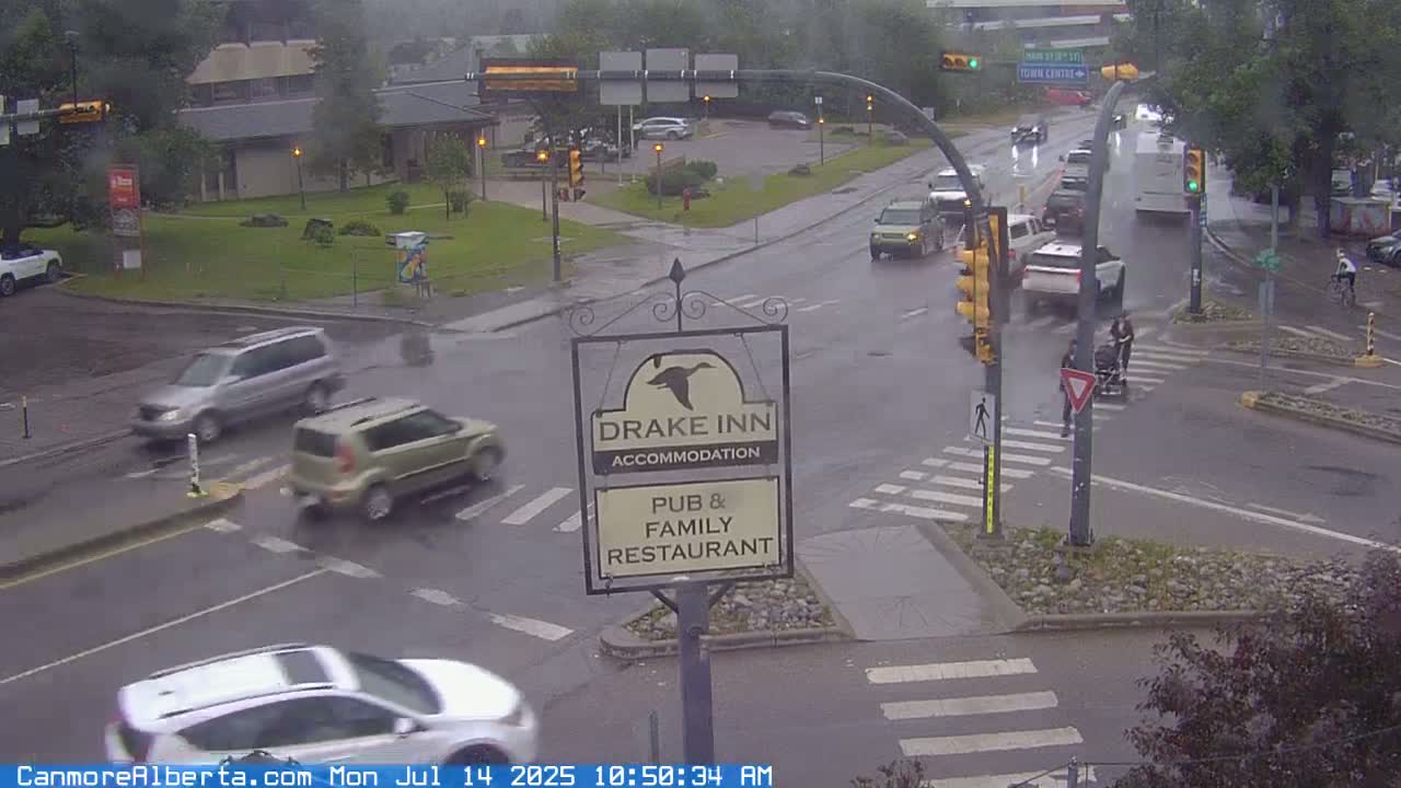 Canmore City Railway Avenue  Live Cam -  Canmore, Alberta's Rockies, Alberta, Canada
