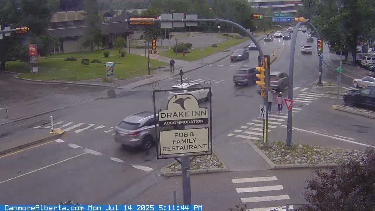 Canmore City Railway Avenue  Live Cam -  Canmore, Alberta's Rockies, Alberta, Canada