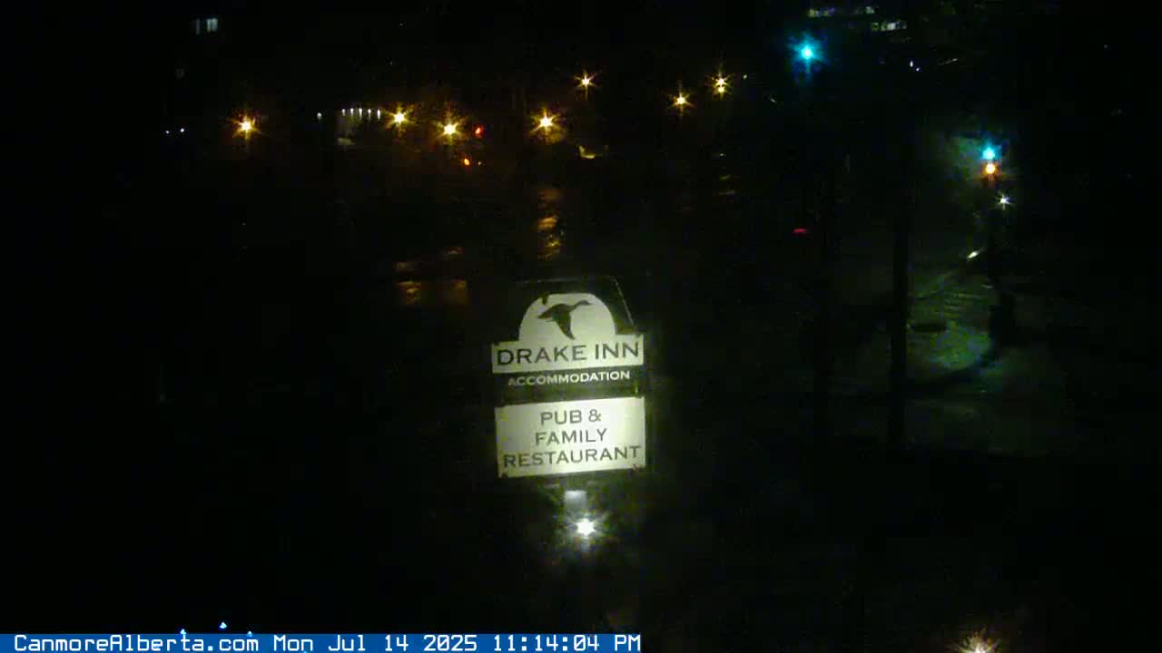 Canmore City Railway Avenue  Live Cam -  Canmore, Alberta's Rockies, Alberta, Canada