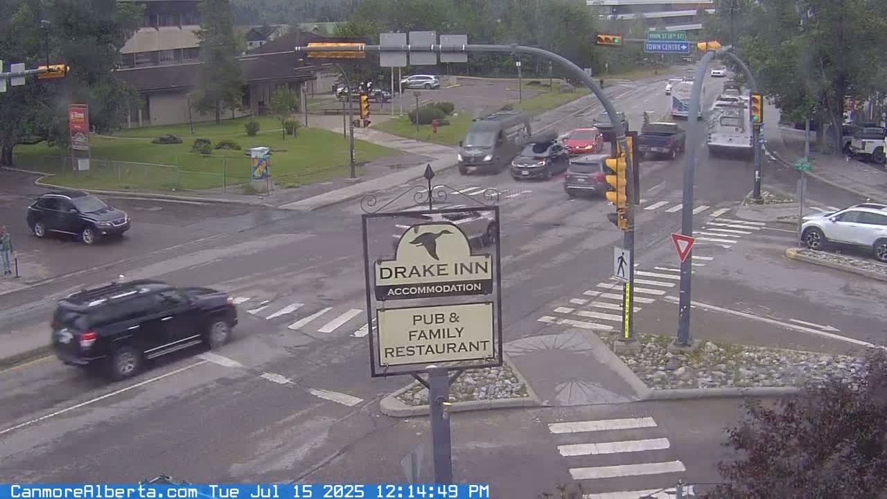Canmore City Railway Avenue  Live Cam -  Canmore, Alberta's Rockies, Alberta, Canada