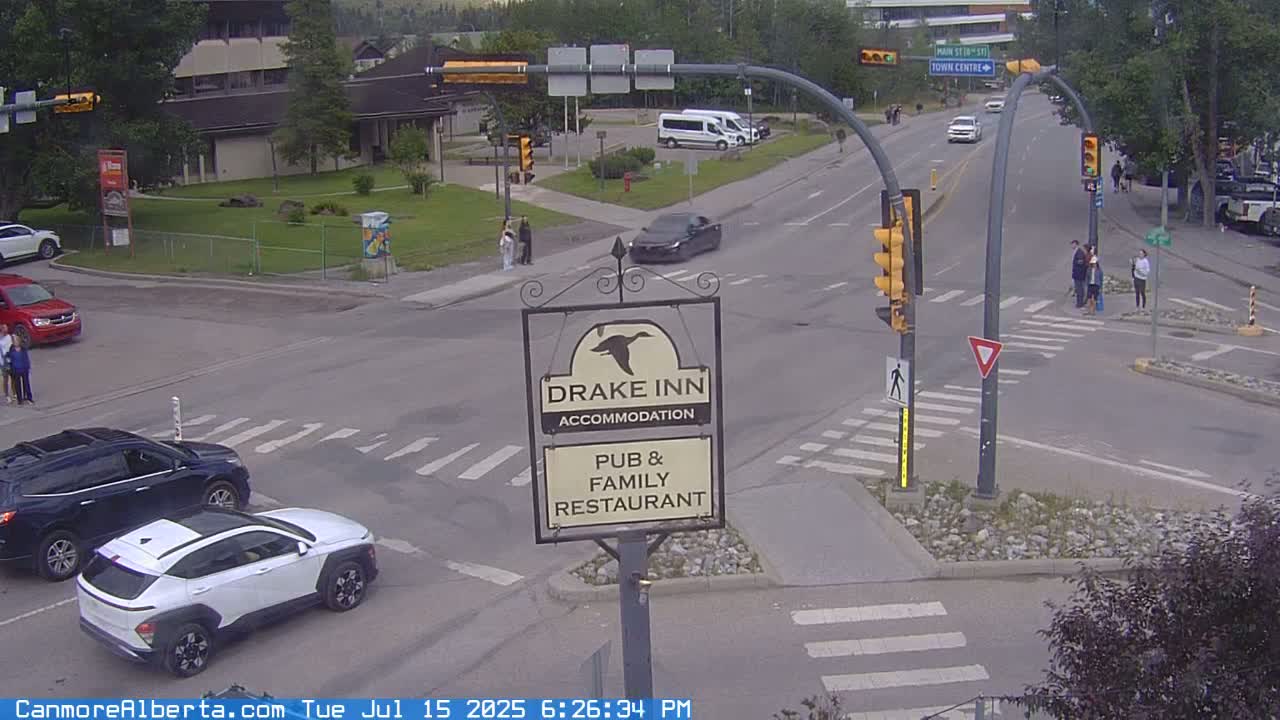 Canmore City Railway Avenue  Live Cam -  Canmore, Alberta's Rockies, Alberta, Canada