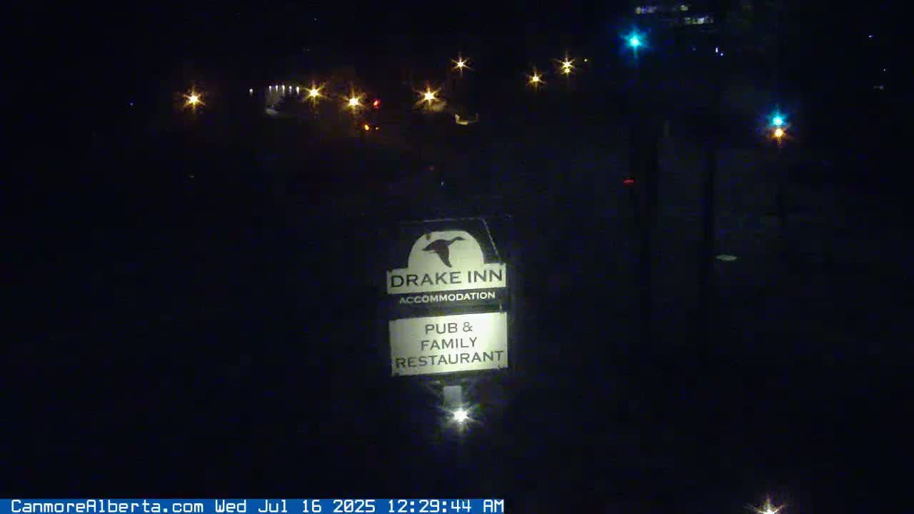Canmore City Railway Avenue  Live Cam -  Canmore, Alberta's Rockies, Alberta, Canada