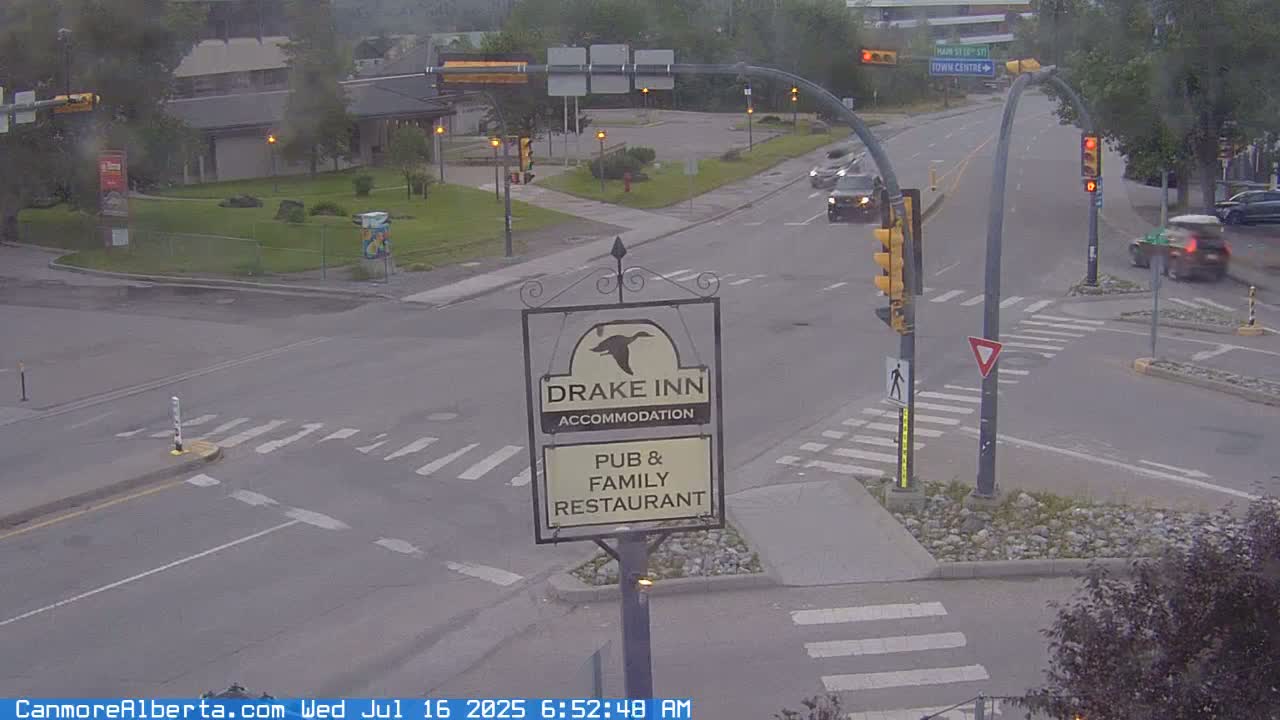 Canmore City Railway Avenue  Live Cam -  Canmore, Alberta's Rockies, Alberta, Canada