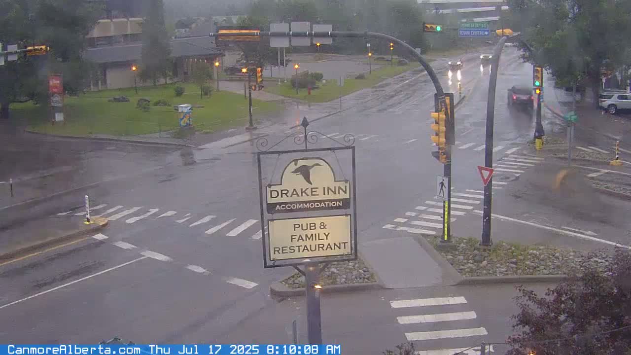 Canmore City Railway Avenue  Live Cam -  Canmore, Alberta's Rockies, Alberta, Canada