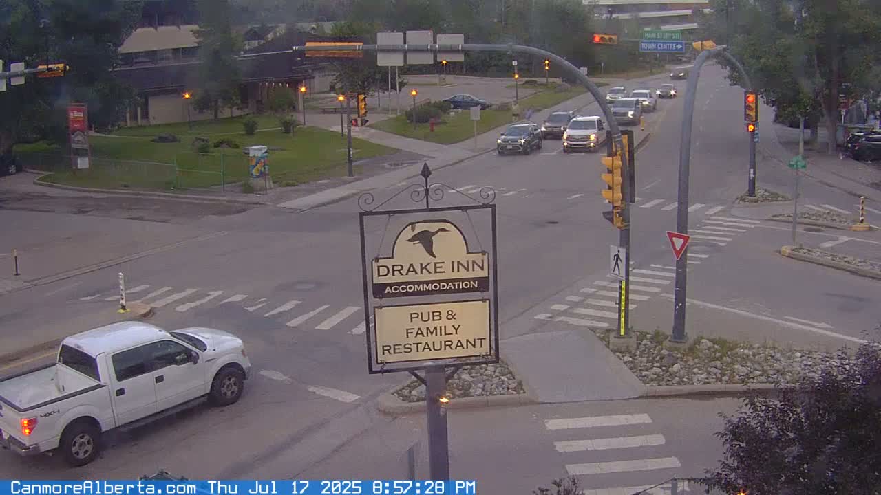 Canmore City Railway Avenue  Live Cam -  Canmore, Alberta's Rockies, Alberta, Canada