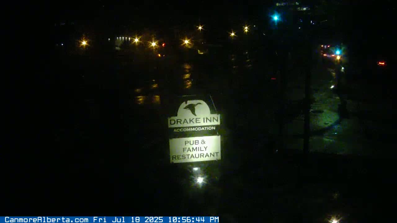 Canmore City Railway Avenue  Live Cam -  Canmore, Alberta's Rockies, Alberta, Canada