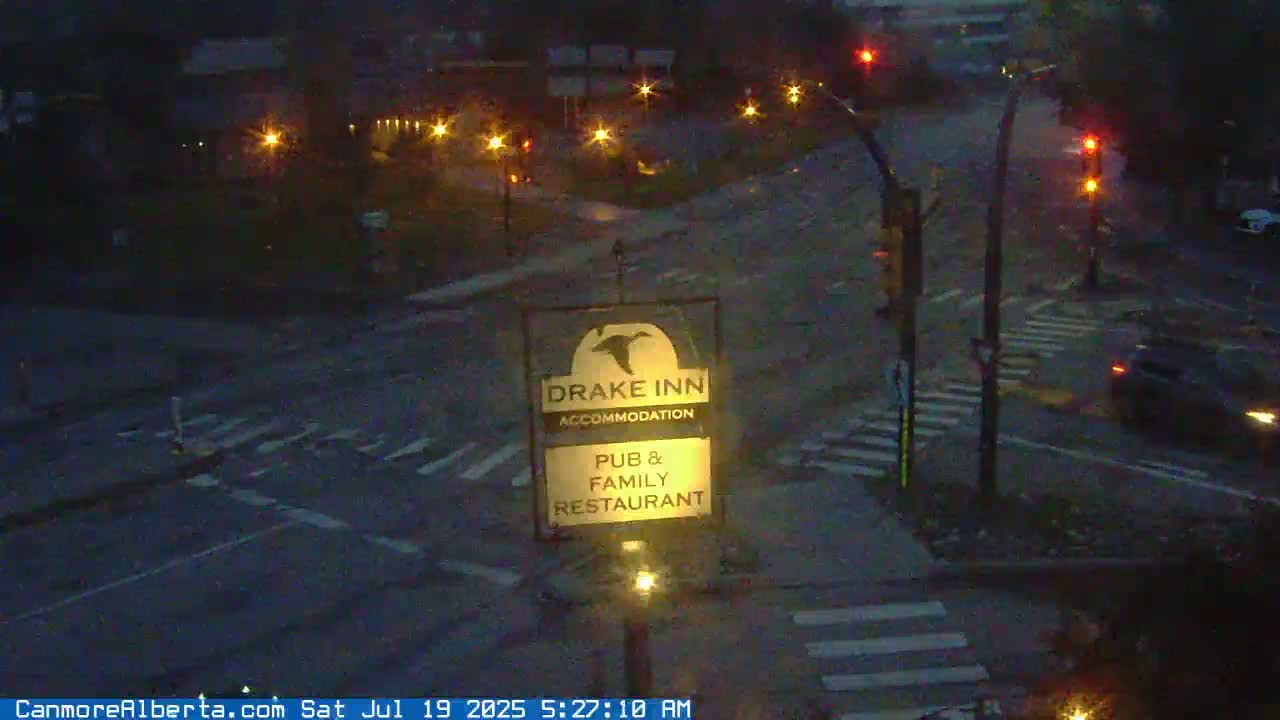 Canmore City Railway Avenue  Live Cam -  Canmore, Alberta's Rockies, Alberta, Canada