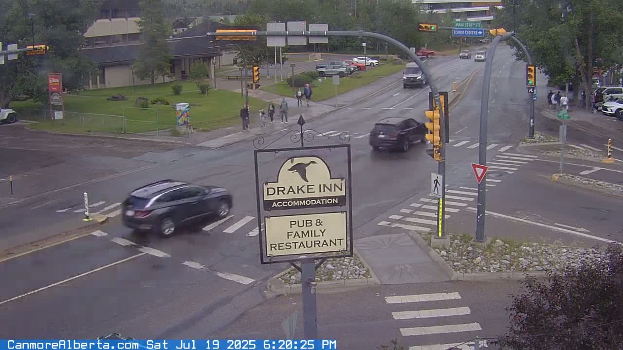 Canmore City Railway Avenue  Live Cam -  Canmore, Alberta's Rockies, Alberta, Canada