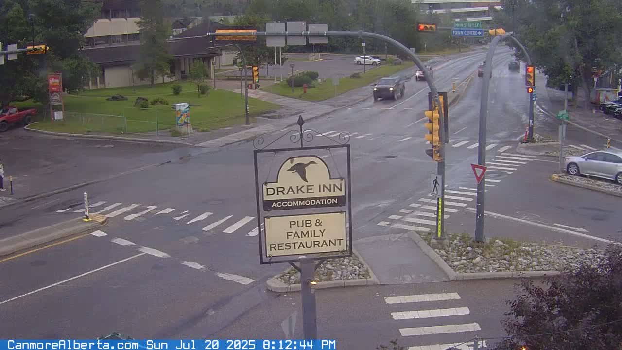 Canmore City Railway Avenue  Live Cam -  Canmore, Alberta's Rockies, Alberta, Canada