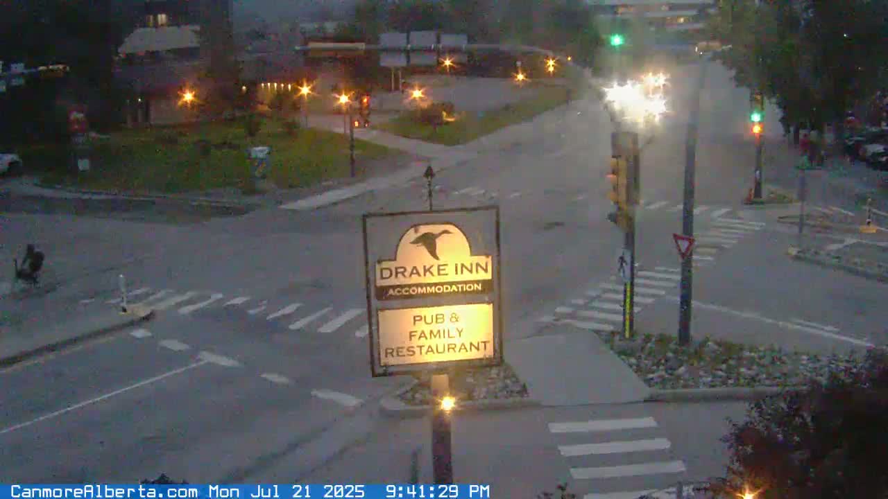 Canmore City Railway Avenue  Live Cam -  Canmore, Alberta's Rockies, Alberta, Canada