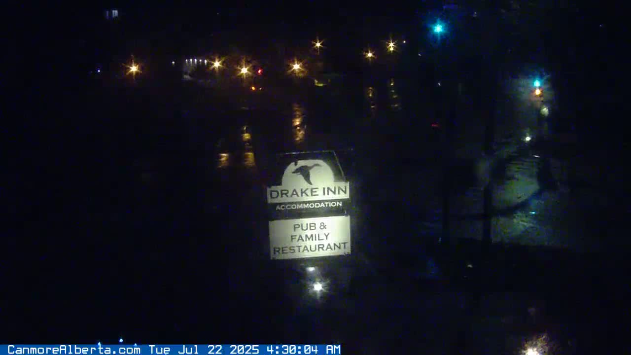 Canmore City Railway Avenue  Live Cam -  Canmore, Alberta's Rockies, Alberta, Canada