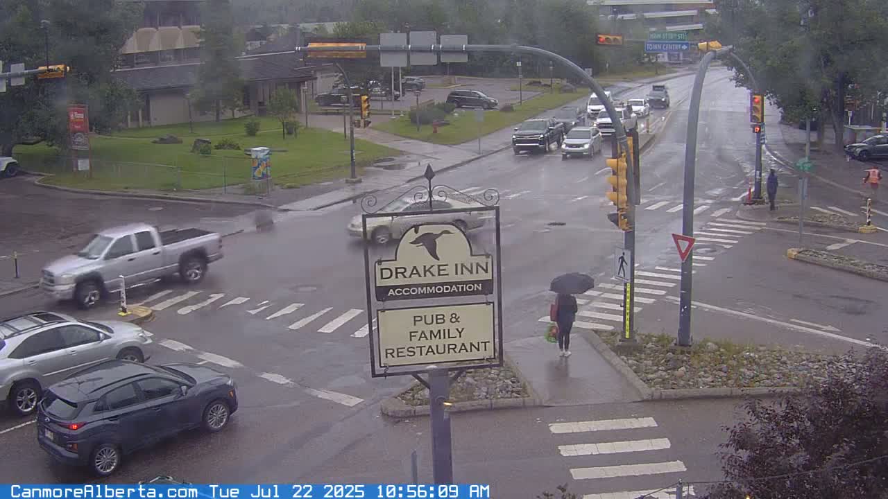 Canmore City Railway Avenue  Live Cam -  Canmore, Alberta's Rockies, Alberta, Canada