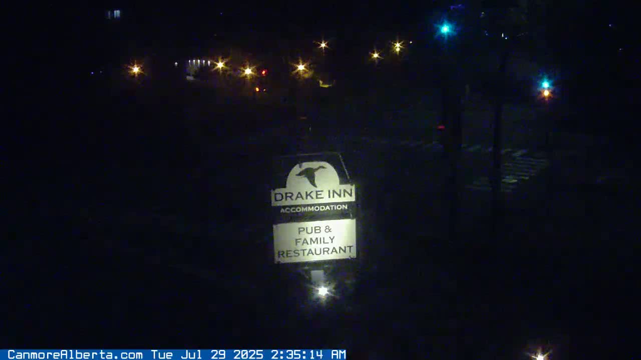 Canmore City Railway Avenue  Live Cam -  Canmore, Alberta's Rockies, Alberta, Canada