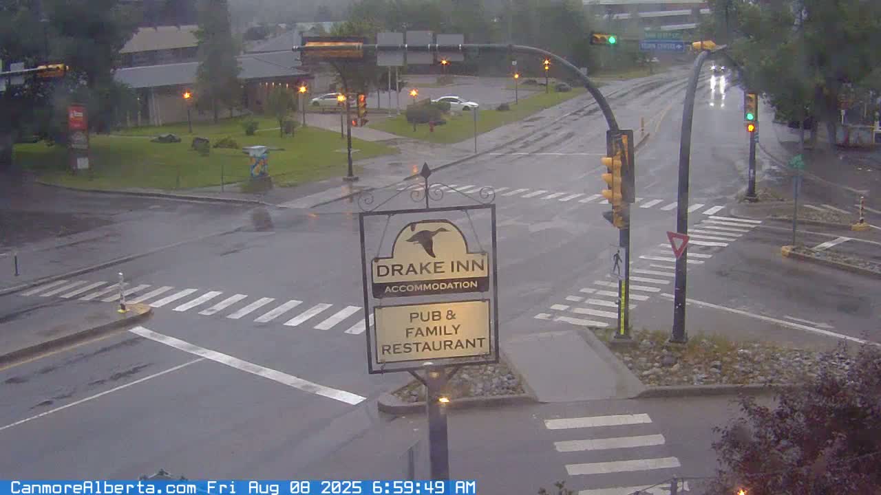 Canmore City Railway Avenue  Live Cam -  Canmore, Alberta's Rockies, Alberta, Canada