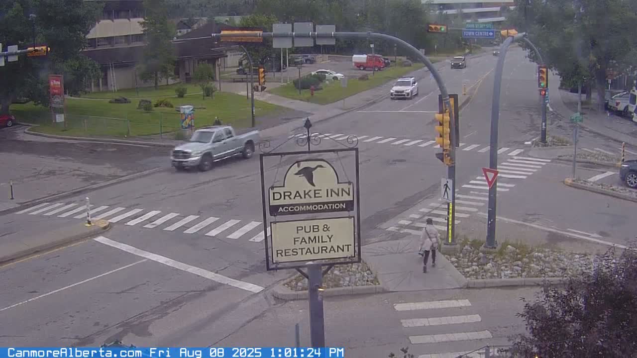 Canmore City Railway Avenue  Live Cam -  Canmore, Alberta's Rockies, Alberta, Canada