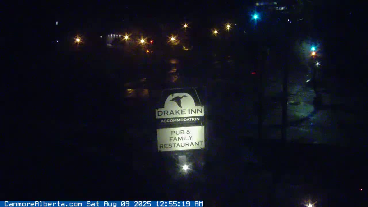 Canmore City Railway Avenue  Live Cam -  Canmore, Alberta's Rockies, Alberta, Canada