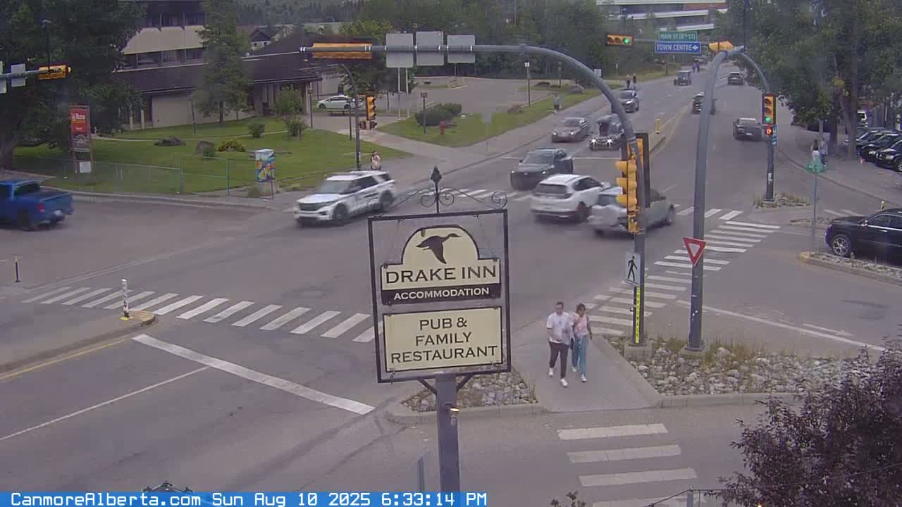 Canmore City Railway Avenue  Live Cam -  Canmore, Alberta's Rockies, Alberta, Canada
