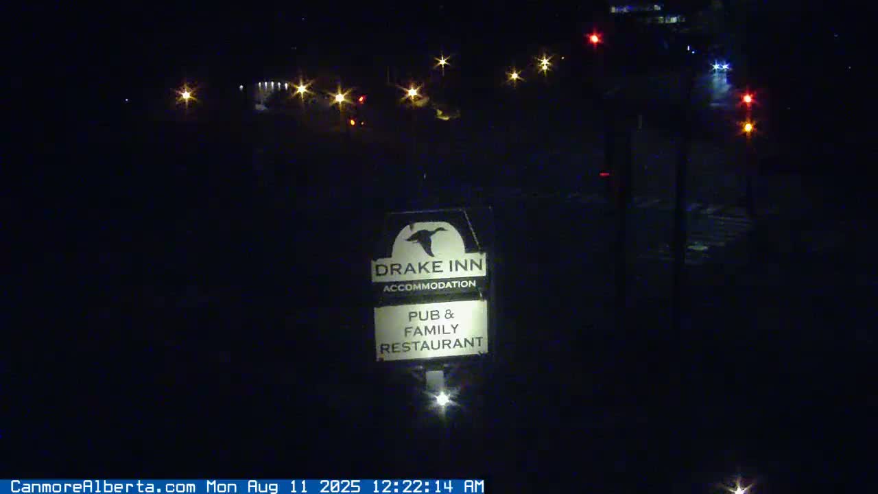 Canmore City Railway Avenue  Live Cam -  Canmore, Alberta's Rockies, Alberta, Canada