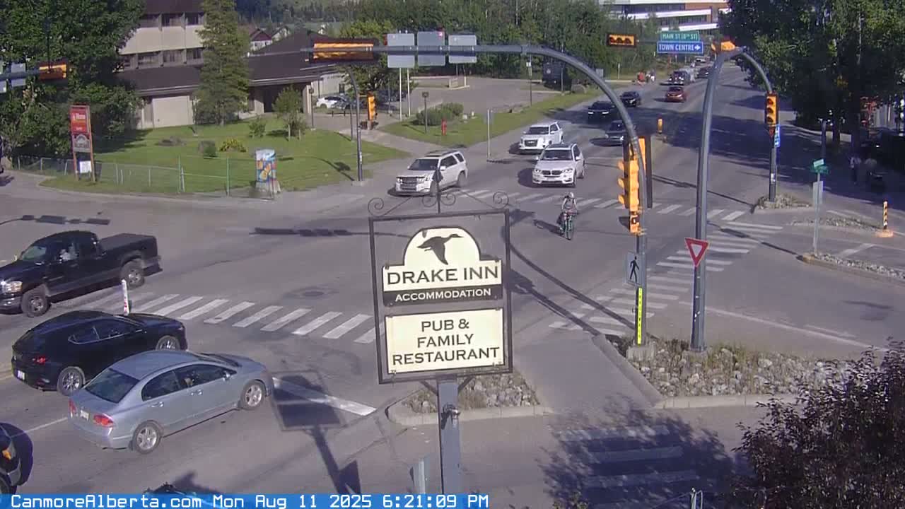 Canmore City Railway Avenue  Live Cam -  Canmore, Alberta's Rockies, Alberta, Canada