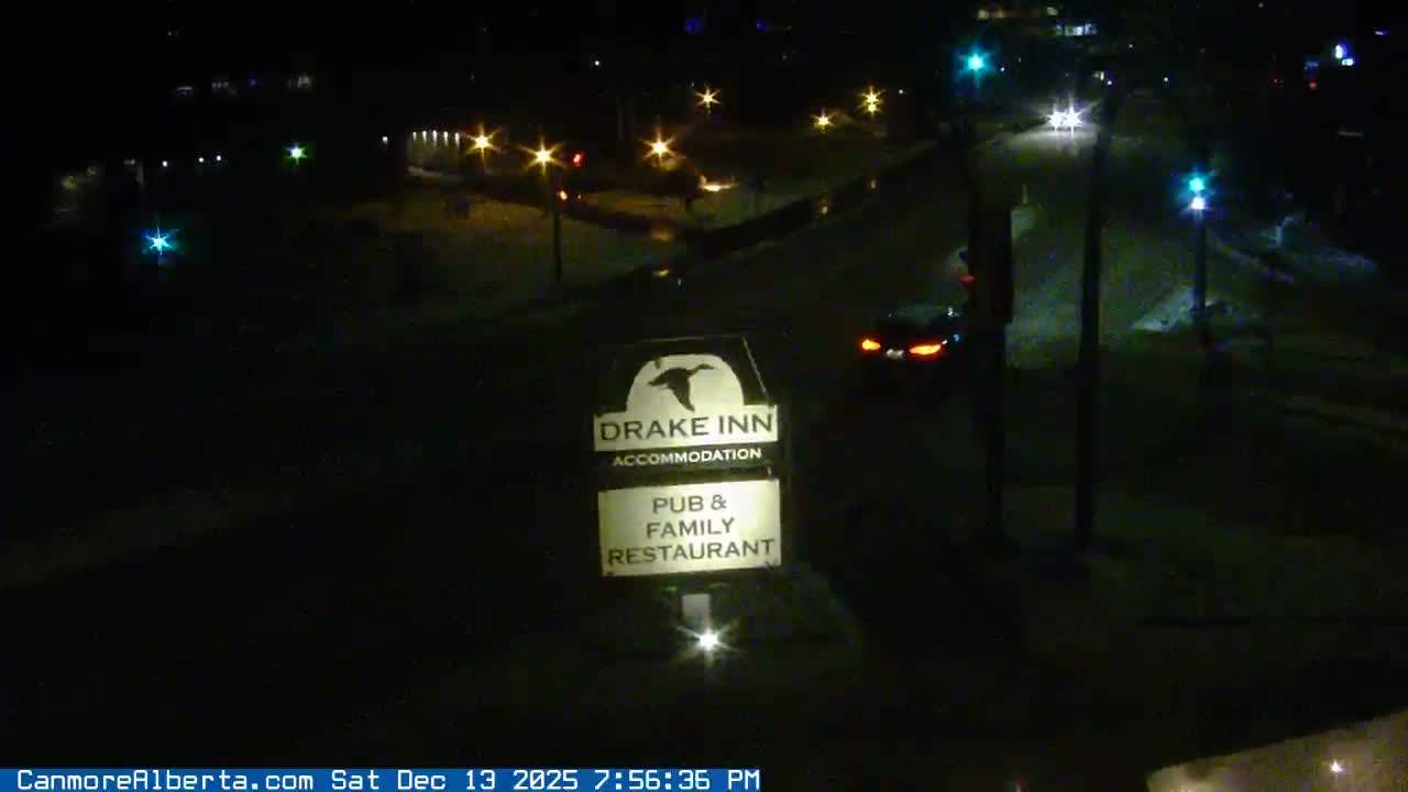 Canmore City Railway Avenue  Live Cam - Canmore, Alberta's Rockies, Alberta, Canada