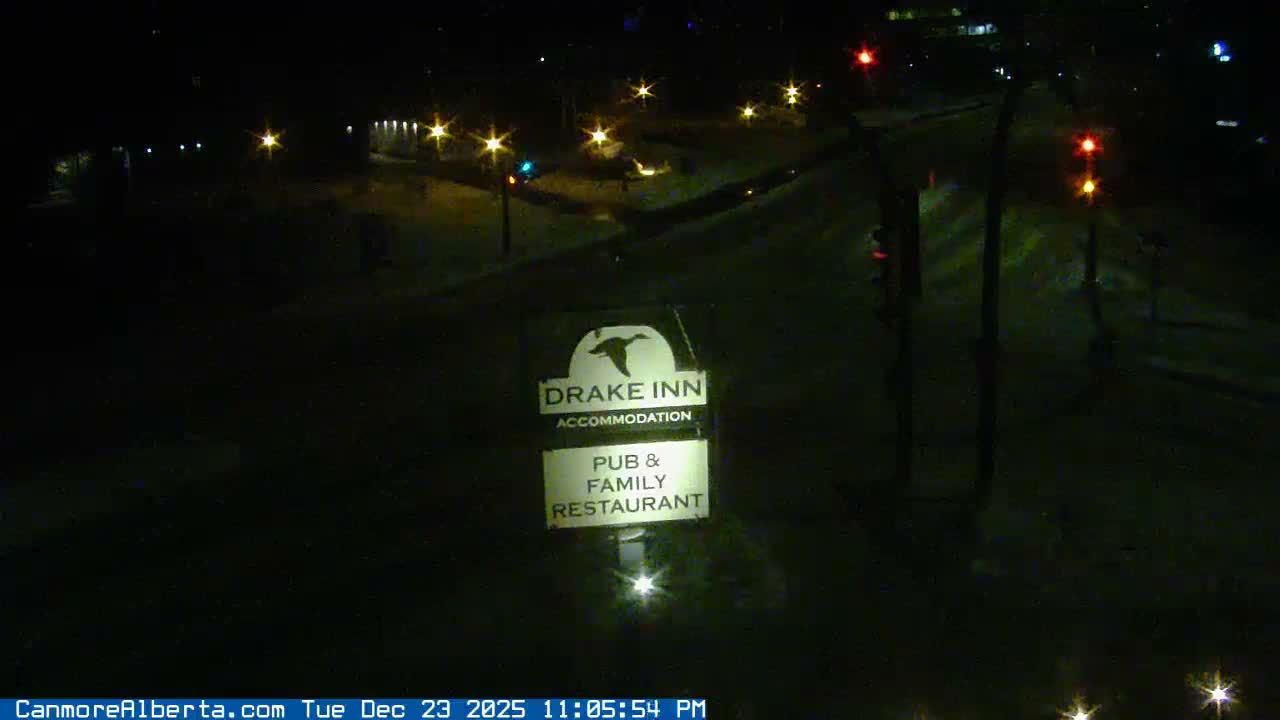 Canmore City Railway Avenue  Live Cam - Canmore, Alberta's Rockies, Alberta, Canada