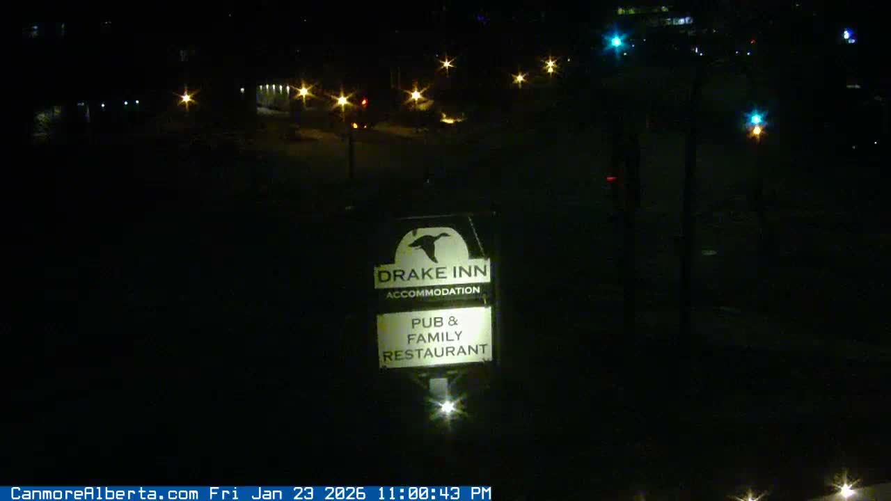 Canmore City Railway Avenue  Live Cam - Canmore, Alberta's Rockies, Alberta, Canada