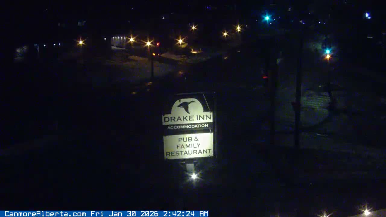 Canmore City Railway Avenue  Live Cam - Canmore, Alberta's Rockies, Alberta, Canada