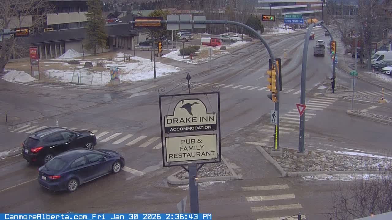 Canmore City Railway Avenue  Live Cam - Canmore, Alberta's Rockies, Alberta, Canada