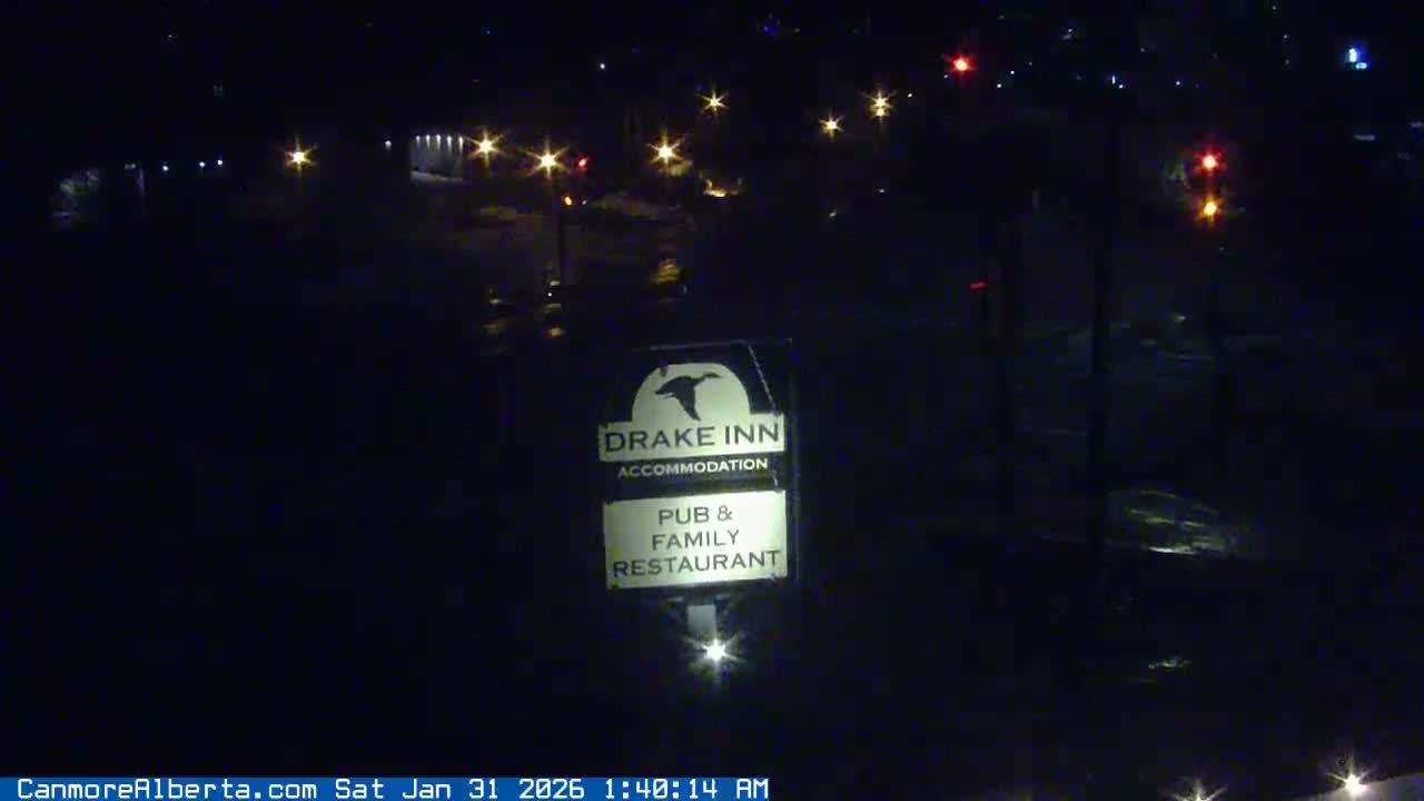 Canmore City Railway Avenue  Live Cam - Canmore, Alberta's Rockies, Alberta, Canada