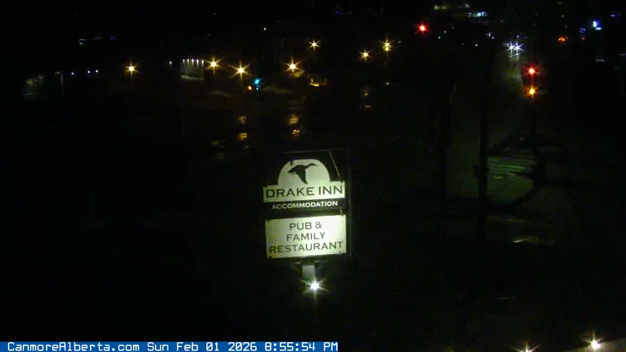 Canmore City Railway Avenue  Live Cam - Canmore, Alberta's Rockies, Alberta, Canada