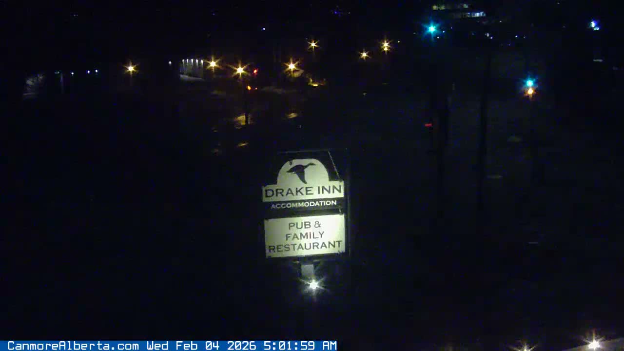 Canmore City Railway Avenue  Live Cam - Canmore, Alberta's Rockies, Alberta, Canada