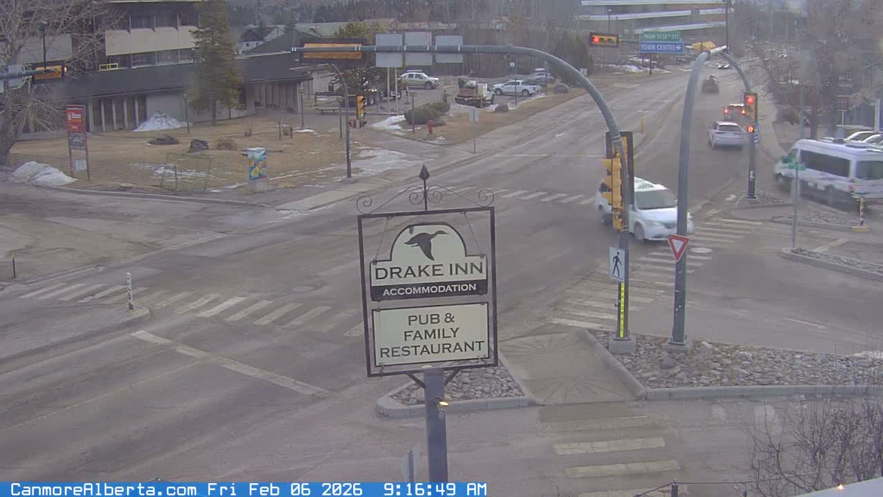 Canmore City Railway Avenue  Live Cam - Canmore, Alberta's Rockies, Alberta, Canada