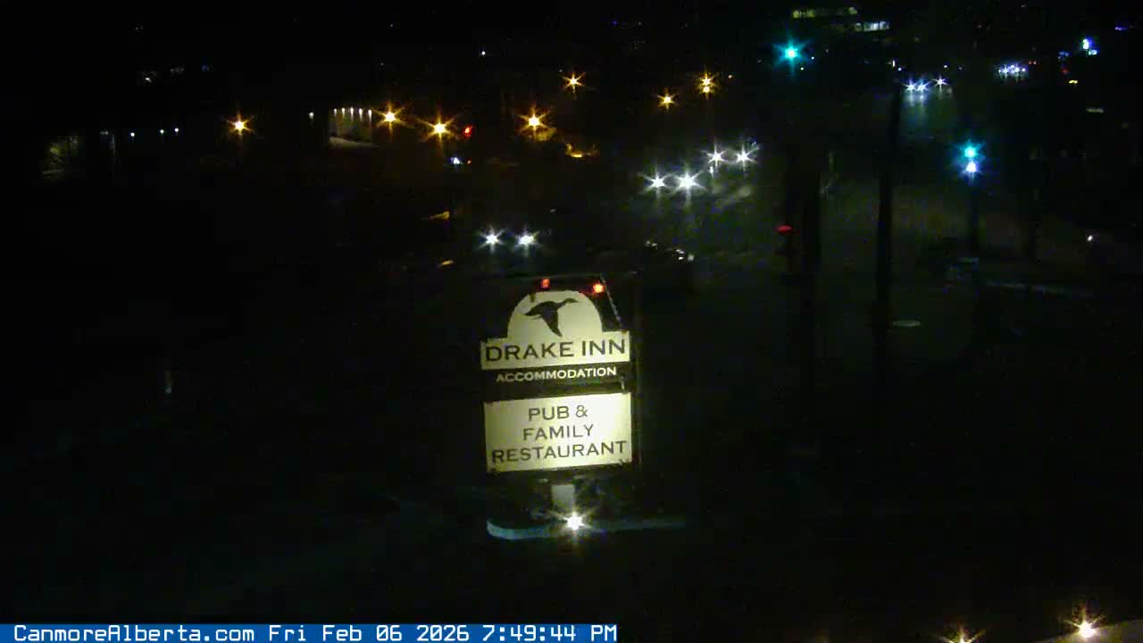 Canmore City Railway Avenue  Live Cam - Canmore, Alberta's Rockies, Alberta, Canada