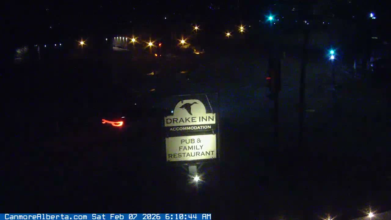Canmore City Railway Avenue  Live Cam - Canmore, Alberta's Rockies, Alberta, Canada
