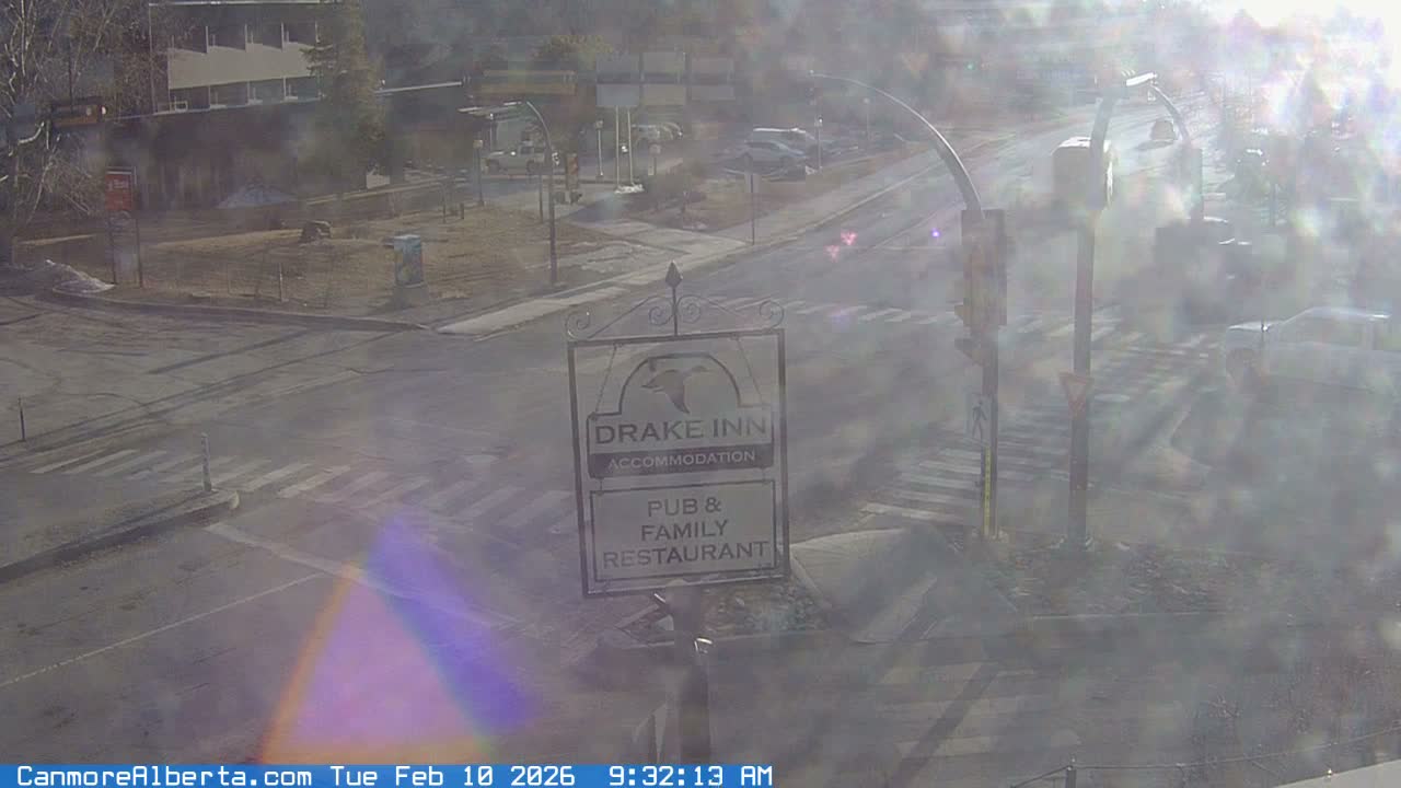 Canmore City Railway Avenue  Live Cam - Canmore, Alberta's Rockies, Alberta, Canada