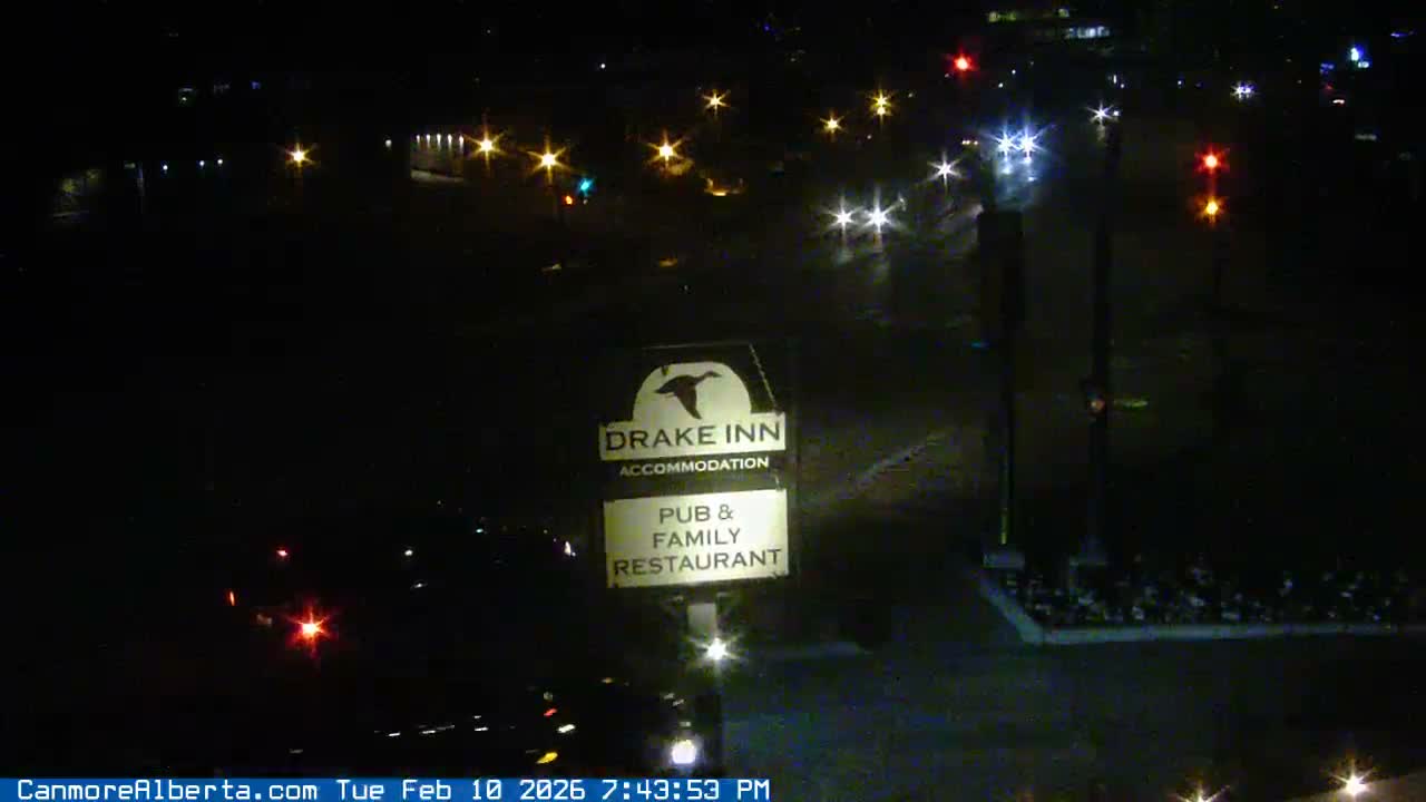 Canmore City Railway Avenue  Live Cam - Canmore, Alberta's Rockies, Alberta, Canada