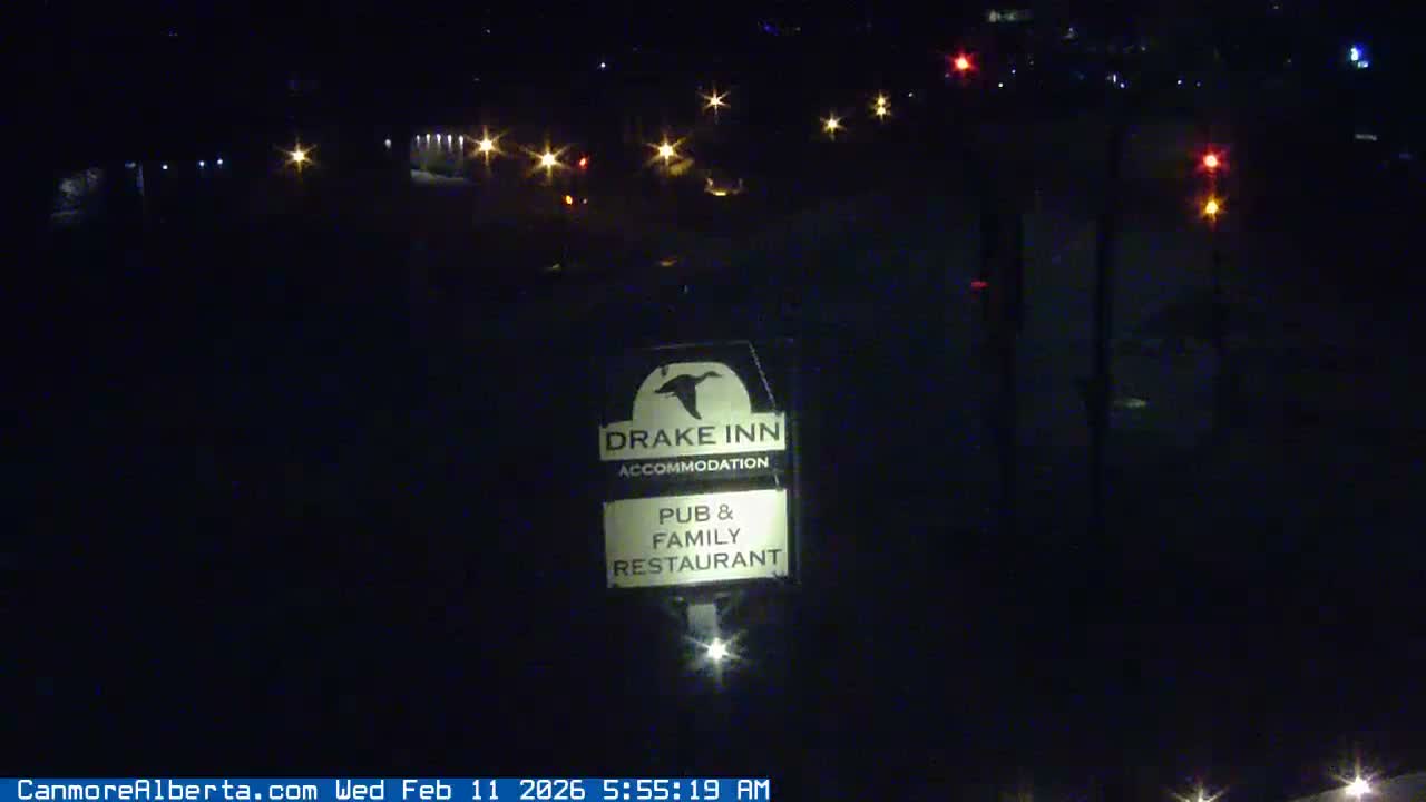 Canmore City Railway Avenue  Live Cam - Canmore, Alberta's Rockies, Alberta, Canada