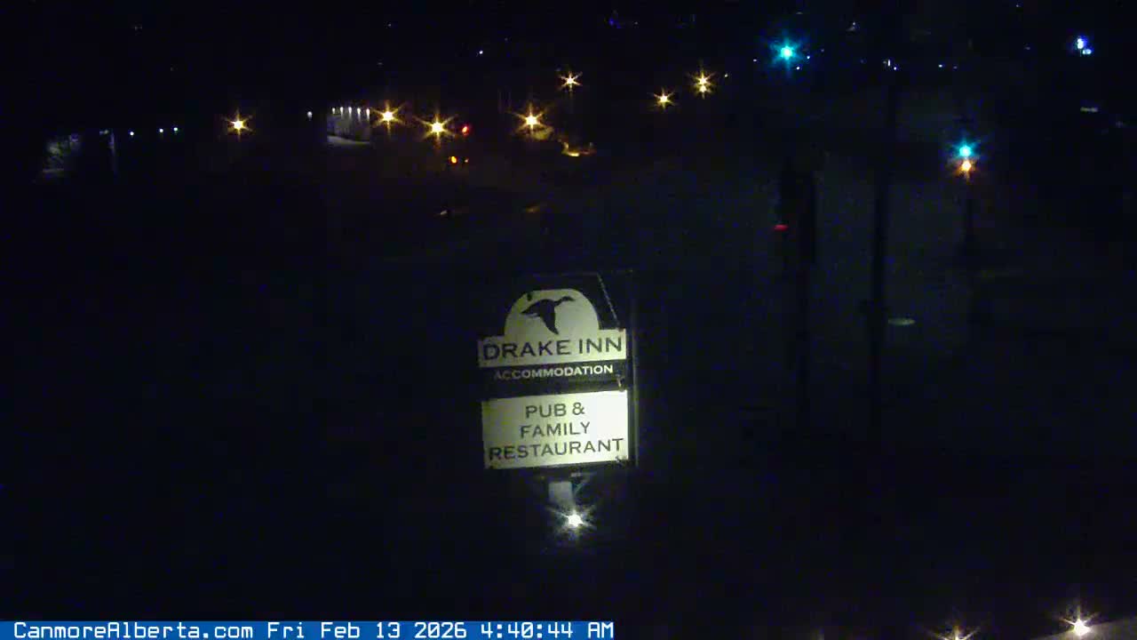 Canmore City Railway Avenue  Live Cam - Canmore, Alberta's Rockies, Alberta, Canada