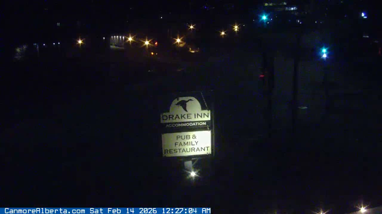 Canmore City Railway Avenue  Live Cam - Canmore, Alberta's Rockies, Alberta, Canada