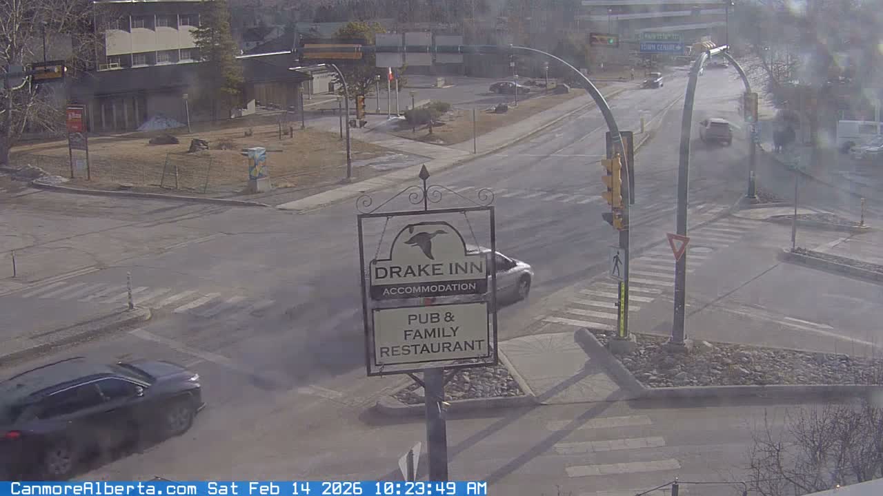 Canmore City Railway Avenue  Live Cam - Canmore, Alberta's Rockies, Alberta, Canada